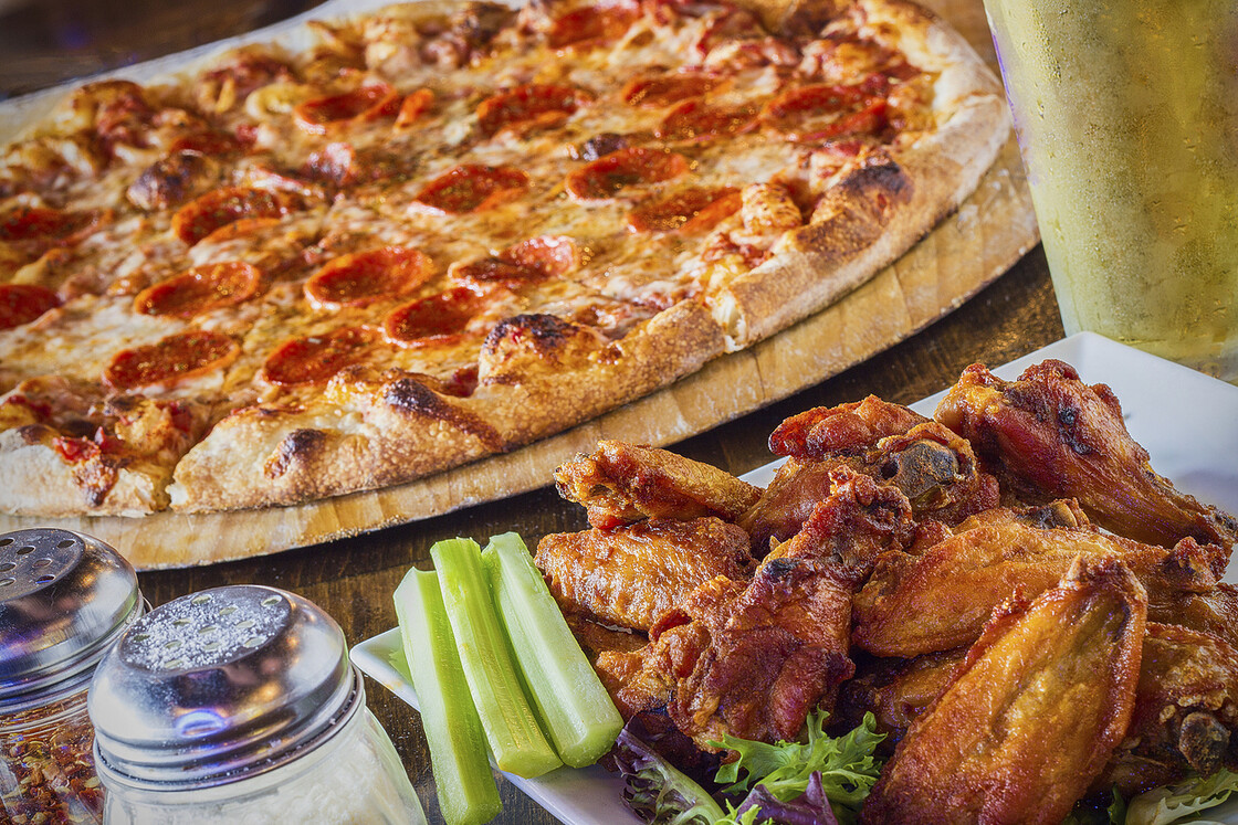 Pepperoni Pizza And Buffalo Chicken Wings